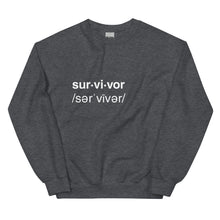 Load image into Gallery viewer, SURVIVOR Unisex Sweatshirt