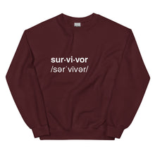 Load image into Gallery viewer, SURVIVOR Unisex Sweatshirt