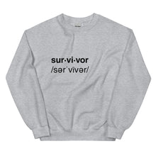 Load image into Gallery viewer, SURVIVOR Unisex Sweatshirt