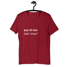 Load image into Gallery viewer, SURVIVOR Unisex T-shirt