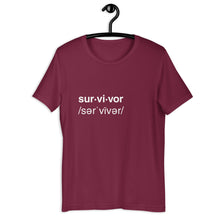 Load image into Gallery viewer, SURVIVOR Unisex T-shirt